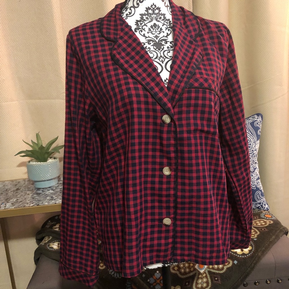❤️Madewell❤️ Plaid Pajama Top